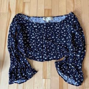Urban outfitters off shoulder crop blouse/ shirt